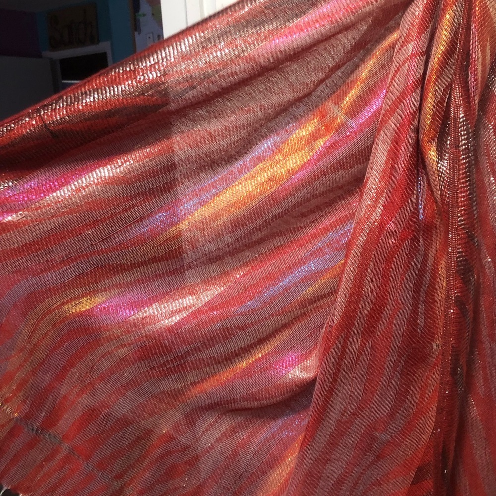 Multi color zebra print scarf